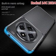 Redmi 14C 2024 Phone Case Carbon Fiber Shockproof Casing For Redmi 14C Redmi14C 14 C C14 4G 5G 2024 