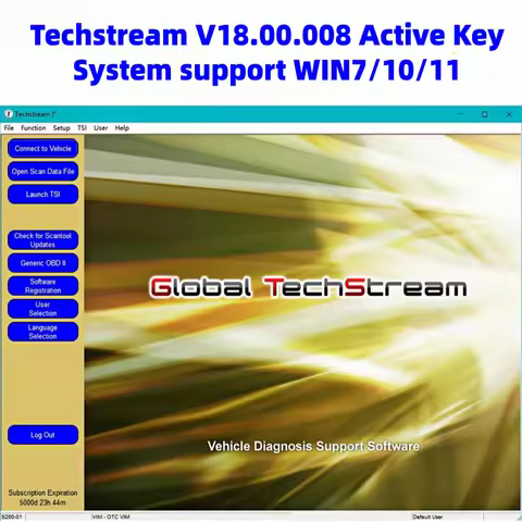 Newest Version FOR TOYOTA TIS Techstream 18.00.008 software Link and Active Code Work with MINIVCI M