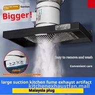 powerful kitchen duct exhaust fan wall mount Kitchen cooker hood dapur gas stove hob Stainless steel