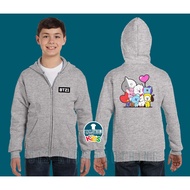 BTS BT21 Character Children's Zipper Hoodie Jacket 002 - 313 Cloth