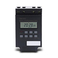 2021 Electronic Weekly 7 Days Programmable Digital Industrial Time Switch Relay Timer Control TM616 30A AC 220V Din Rail Mount