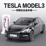 1: 24 Tesla mol3 Car Model Simulation Alloy Tesla Y Toy Car Model Children Car Gift