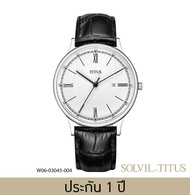 Solvil et Titus (โซวิล เอ ติตัส) นาฬิกาผู้หญิง Classicist 3 เข็ม วันที่ ระบบควอตซ์ สายสเตนเลสสตีล/หน