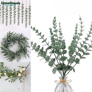 Artificial Eucalyptus Branch Silk Green Leaves Stem Home Decoration Wedding Fake Green Plant Artificial Flowers