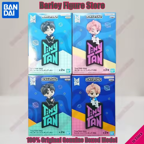 In Stock Banpresto BTS TinyTAN DNA Monitor Top Figures 15cm Jin RM Anime Action Figures Original Col