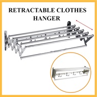 Penyangkut Baju Dinding Ampaian Baju Dinding Retractable Clothes Hanger Towel Hanger Wall Mounted Ha