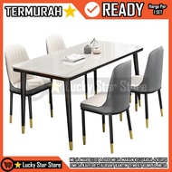 [Instant] Restaurant Dining Table Family Friend Kerabat Place Gathering Cafe Cafe 120 70 75 Cm Size 