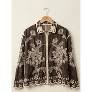 Embroidered Blouse Bohemian Brocade code Botanic Cn