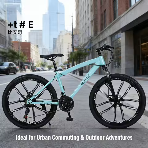 Bianchi Green Ten Knife Wheel Mountain Bike 24-inch Outdoor Off-Road Variable Speed One-Piece Dropsh