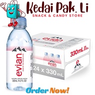 [KPL]  Evian Mineral Water 330ml x 24botol (Prestige)