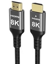 8K HDMI 2.1 高清線 1.5米長 超清 🚀 【🔝 Premium】Ultra HD HDMI 2.1 Cable 🚀 True 8K@60Hz | 4K@120Hz | eARC/VRR S