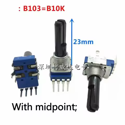 1pcs，Single loop rotary potentiometer，RK11，B10K，4Pin，DCS1097，Mixing console volume knob，DDJ-400 800 