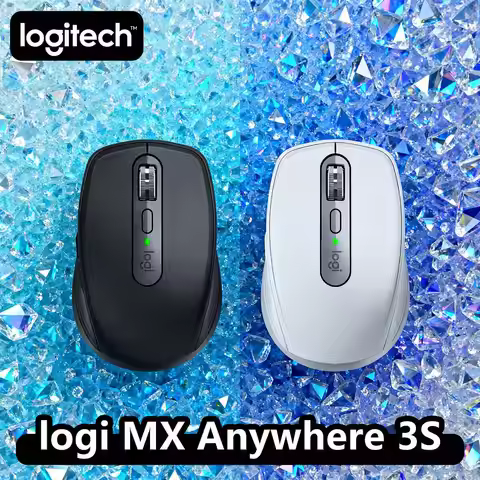 Logitech MX Anywhere 3S Ergonomic Mouse - Wireless, 8000 DPI, MagSpeed, USB-C Charge, 10m, Windows L