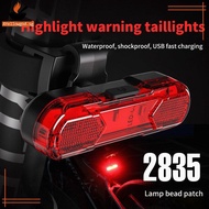 AYellowgod Bicycle Tail Light High Brightness Waterproof Shoproof Rechargeable Light Bicycle Usb Tai