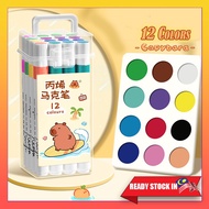 12/24/36/48/60/80 Capybara Colors Acrylic Market pen Coloring Pen Highlight Drawing Painting