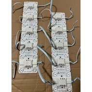 Set of 5 led pieces with 4 bulbs 220V 65x65mm