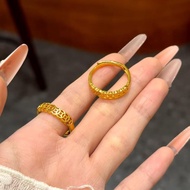 ((with Certificate) 999 Pure Silver Ring Female Money Many Days Fighting Gold Transfer Ring Compound