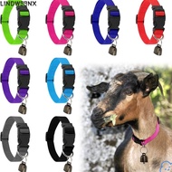 LINDW99NX Goat Collar with Bell, Breathable Reflective Livestock Collar, Portable Quick Release Buck