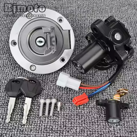 Fuel Gas Cap Ignition Switch Seat Lock Key Kit For Yamaha XT660 XT660Z Tenere MT03 MT-03 YZF R6 R6 Y