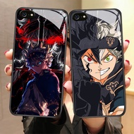 CK-44 Black Clover Asta HD Glass Casing for iphone 6 6S 7 8 Plus SE X XS XR Max