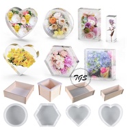~TGS~DIY Crystal Epoxy Resin Mould Round Body Hexagon Set Table File Silicone Mould