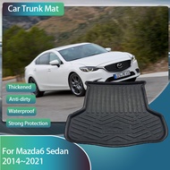 Car Rear Trunk Storage Pads For Mazda 6 Atenza Mazda6 Sedan 2014~2021 Waterproof EVA Boot Carpet Car