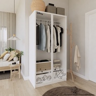 Disney Home ตู้เสื้อผ้า บานกระจก DISNEY รุ่น WINNIE THE POOH 02-GP100 สีขาว