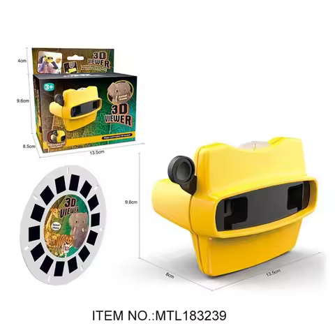 High Quality Luminous Toys 3D View-Master Mini Theater Cognitive Puzzle 3D Observation Deck Viewmast