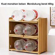 Baru Rak Laci Kosmetik 3 Susun Lemari Mini Tempat Kosmetik Rak Kabinet Dapur Bambu Lemari Penyimpana