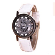 New fashion hollow leather belt quartz watch non-mechanical watch for men and women