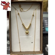 PAWNABLE 18k SAUDI GOLD Lucky P10 Balls NECKLACE