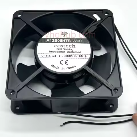 COSTECH A12B05HTB W00 24V 15/16W 120x120x38mm 2-Wire Server Cooling Fan