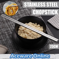 Reusable Chopstick Stainless Steel Metal Chopstick Non Slip Korean Chopstick Light Chopstick Besi 筷子