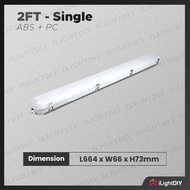 LED T8 ANTI CORROSIVE FITTING 2FT 4FT SINGLE DOUBLE IP65 WATERPROOF DUSTPROOF LED T8 CASING FITTING