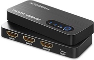 HDMI 2.1 Switch 8K, AVIDGRAM HDMI Switcher 2 in 1 Out, 2 Port 4K 120Hz Auto HDMI Selector Hub Support 8K@60Hz 48Gbps for Xbox Series X PS4 Pro PS5 Roku UHD TV Monitor Projector