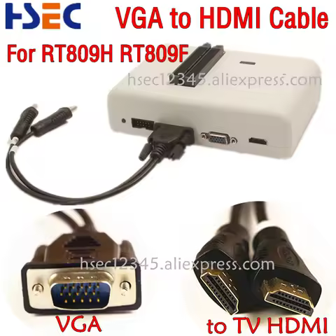 VGA to HDMI Cable/line for RT809F RT809H EMMC programmer 2in1 Cable online Reading and Writing line 