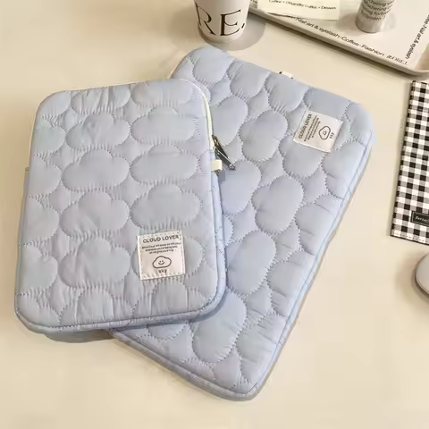 Cute Clouds Laptop Sleeves 13.3 14 15 15.6 Inch For Macbook Tablet Bag For IPad Pro9.7 10.2 11 Air3 