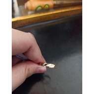 Gold Hair Fiber Ring Size 15-19 Grade 375