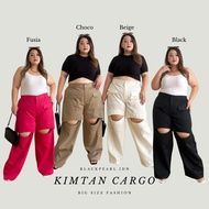 Kimtan Women's Big Size Cargo Pants | Plus Size Korean Style Women's Cargo Pants
