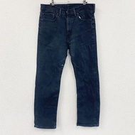 Levi's 505 牛仔褲，拉鍊門襟，靛藍色，W33 碼，古著。