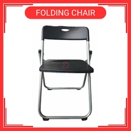 Kerusi lipat Foldable Folding Chair Office Meeting Conference Simple Plastic Chair Kerusi Lipat Black