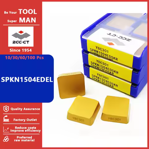 ZCC CT Original SPKN1504EDEL YBG102 Milling Inserts SPKN 1504 EDEL YBG102 Lathe Tool Carbide Milling