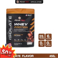(ส่งฟรี) PeakPro Whey Protein Isolate 450/900g เวย์โปรตีน ไอโซเลท ไม่เติมน้ำตาล สร้างกล้ามเนื้อ โปรต