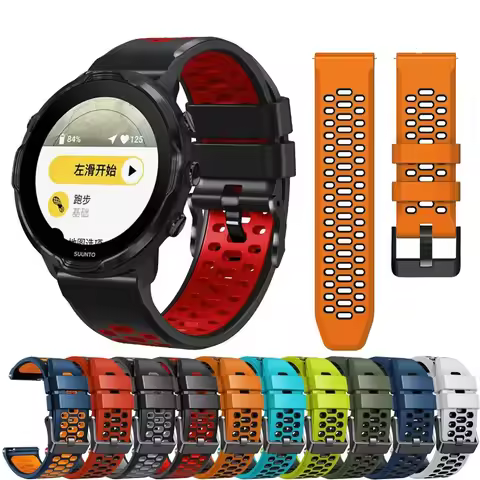 24mm Silicone Watch Strap For Suunto 7 9 Spartan Sport Belt Wristbands Suunto 9 baro Smart Watchband
