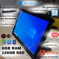 FUJITSU ARROW TAB V727 M3 7TH GEN WINDOW TABLET IDEAL FOR STUDENT,TRADER 8GB RAM 128GB SSD