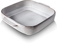 Koov Ceramic Square Baking Pan Dish, 8" x 8", Variable Grey