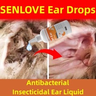 [Dog-related products] SENLOVE Dog Ear Drops For Infection Pet Ear Drops For Eliminate Ear Mites Tre