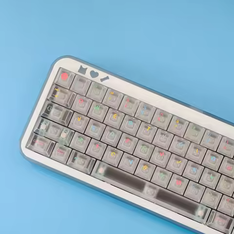 Aifei Keycaps Fog Kermeates ABS UV Printing 122 Keys Cherry Profile Split Alice Layout Black Key Cap