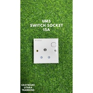 UMS SOCKET SWITCH 15A/SOCKET SWITCH UMS/15 SOCKET 3PIN/SOCKET SWITCH AIRCOND