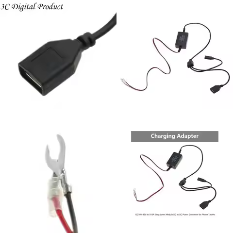USB Car Power Converter Module Regulator DC10V-30V to 5V3A Q84A